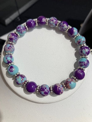 Purple Turquoise 8MM Bracelet