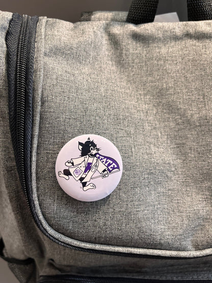 Round Button with Lab Coat Willie