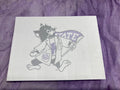 A customized sticky note pad with an illustration of Labcoat Willie. 