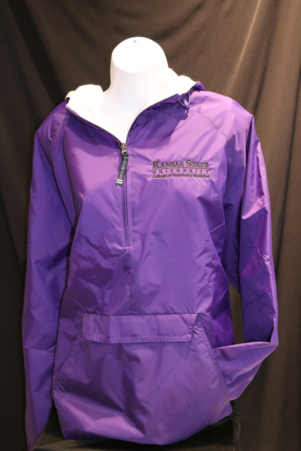 Rain Jacket Charles River Purple