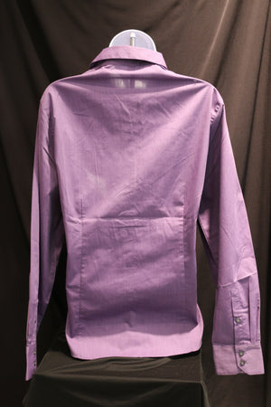 Ladies Port Auth Button Up Purple Woven