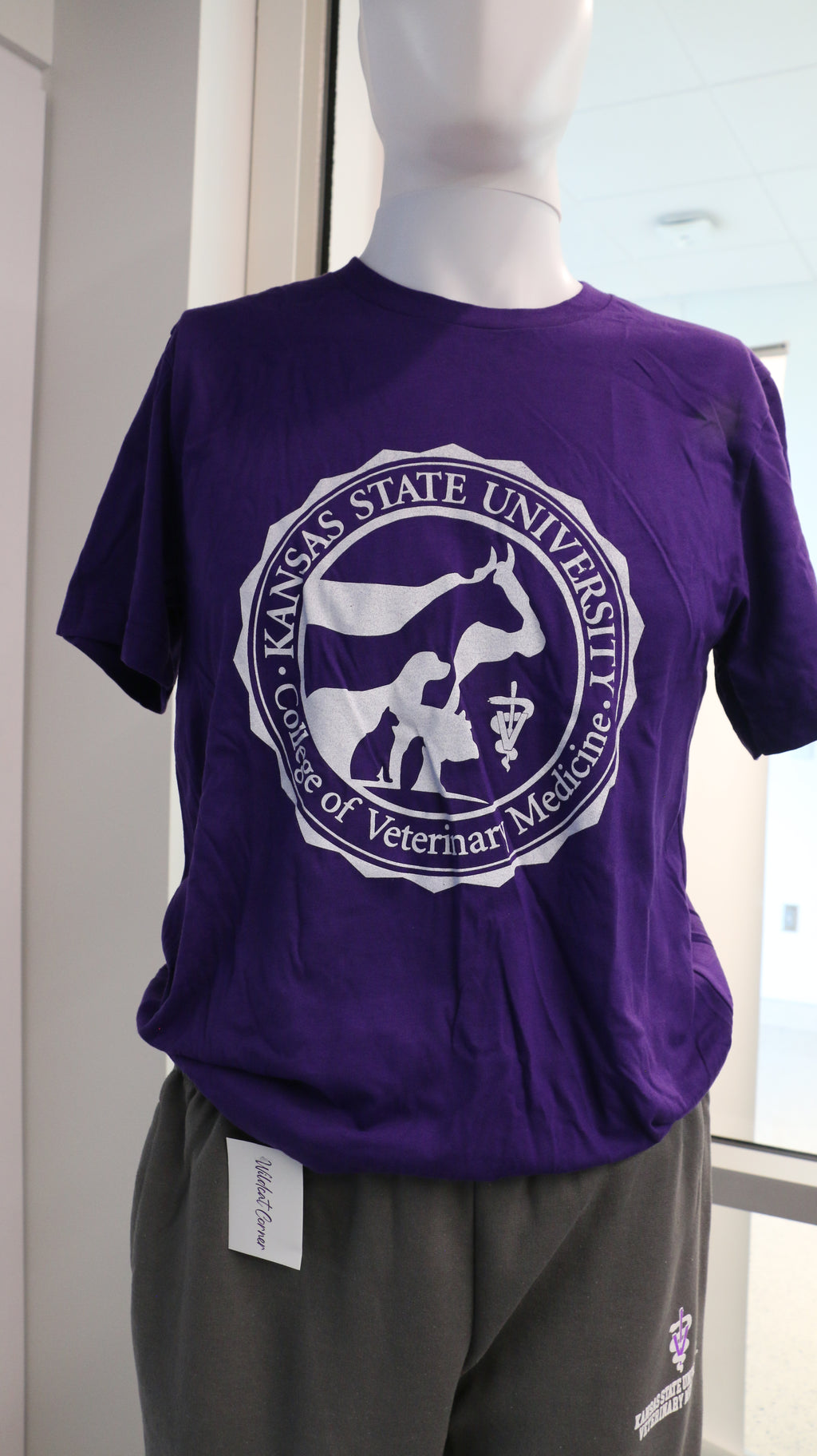 College Seal Bella Canvas T-Shirt Purple