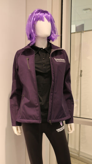 Ladies Port Auth Weld SShell Jacket Purple