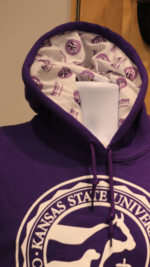 FPS Apparel Pullover Hoodie w/Custom Lining Purple